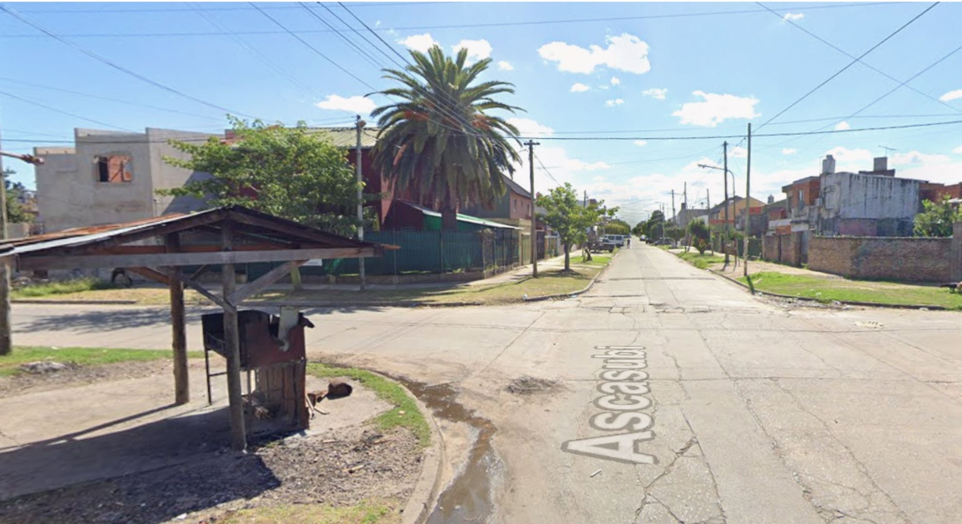 La esquina donde fue interceptado el carpintero