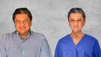 Los familiares de Gómez mostraron