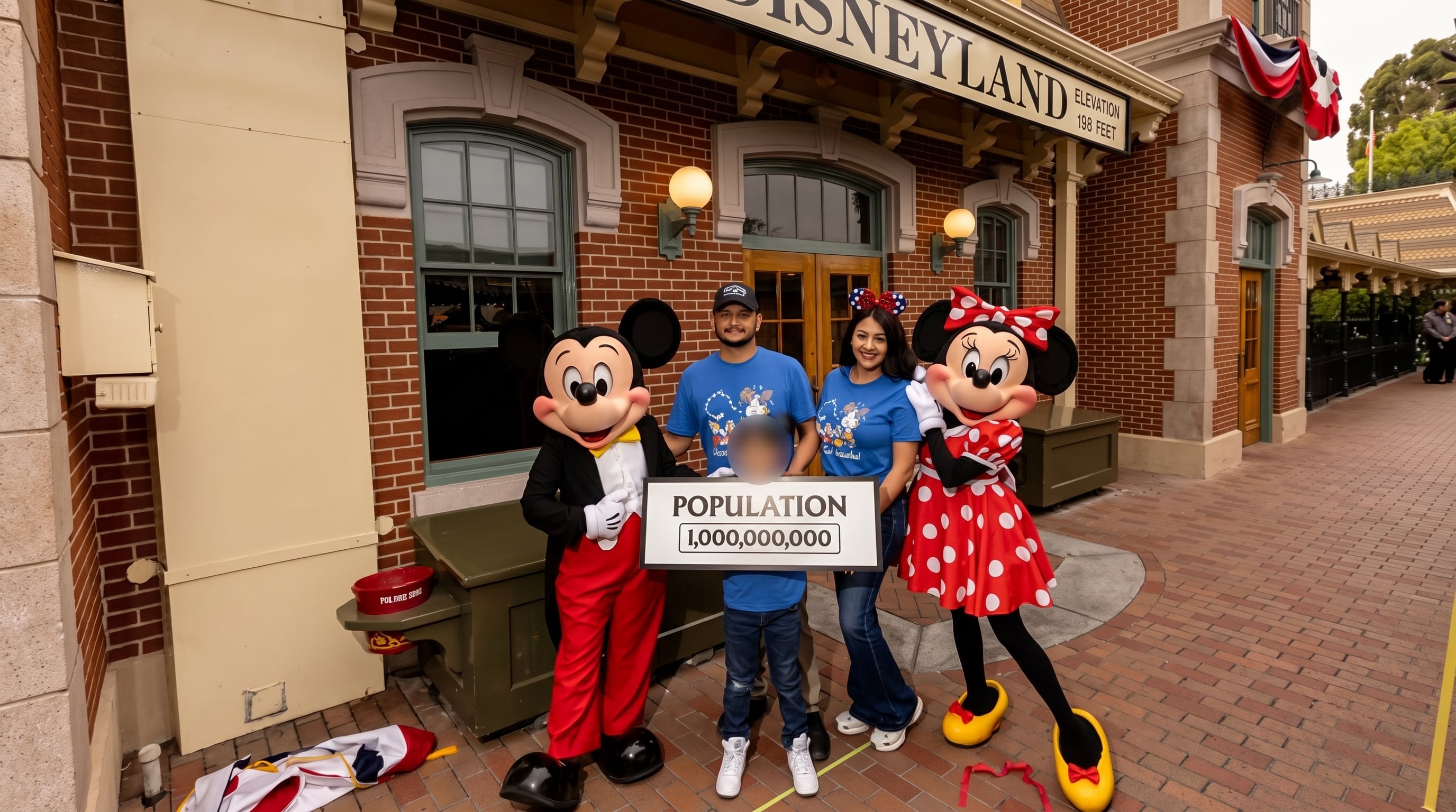 Andrés Robles fue nombrado visitante honorario número 1.000 millones de Disneyland durante el 70° aniversario del parque en California (Disneyland)