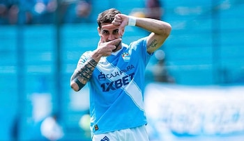 Felipe Vizeu suma cinco goles con Sporting Cristal en la actual temporada. - Crédito: Difusión