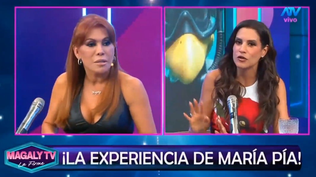 María Pía Copello revela quién, según ella, estaría cerca de llegar a ATV y Magaly responde al instante. Captura: Magaly TV La Firme.