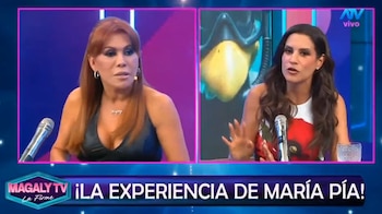 María Pía Copello revela quién, según ella, estaría cerca de llegar a ATV y Magaly responde al instante. Captura: Magaly TV La Firme.