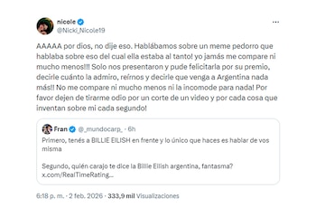 Nicki Nicole utilizó su cuenta