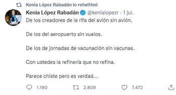 La legisladora del blanquiazul comparó