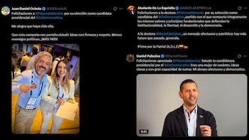 Diversos dirigentes políticos felicitaron la