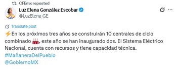 Luz Elena González da información