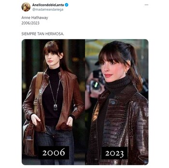 Anne Hathaway, con 17 años