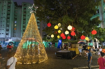 La iluminación permanecerá encendida desde finales de noviembre de 2026 hasta el 31 de enero de 2027, según el cronograma oficial. Tomado del Municipio de Panamá