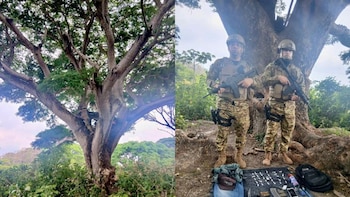 La Fuerza Armada de El Salvador desmantela campamento clandestino de la MS-13 en Olocuilta