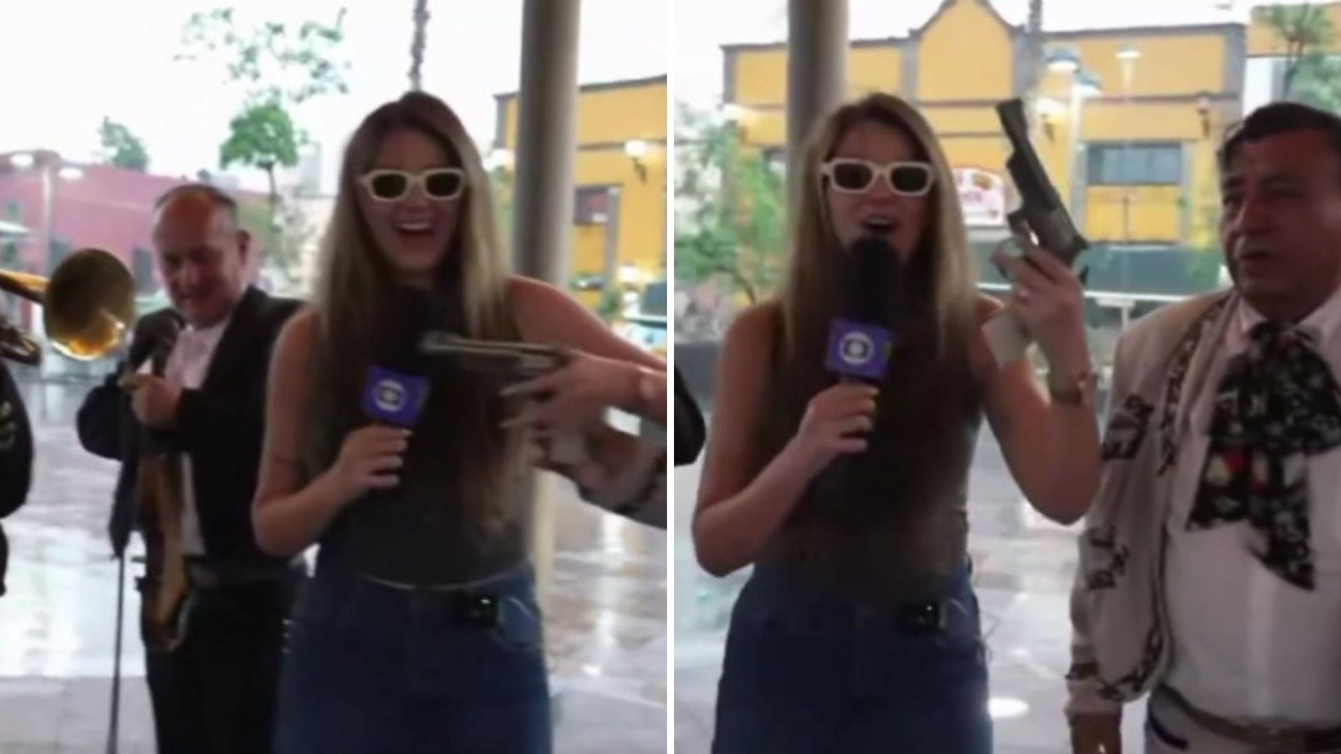 La comunicadora brasileña protagonizó una escena que sorprendió a miles de espectadores durante una cobertura mundialista.