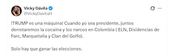 Vicky Dávila apoya a Donald