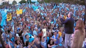 Macri reunió a una multitud