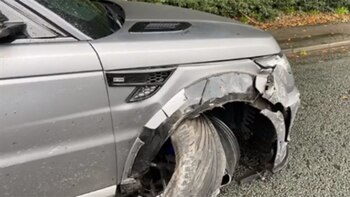 Así quedó la camioneta de