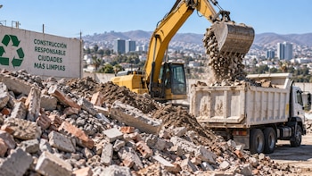 Proponen crear bancos de tiro legales en Tijuana para reciclar residuos de construcción y demolición
