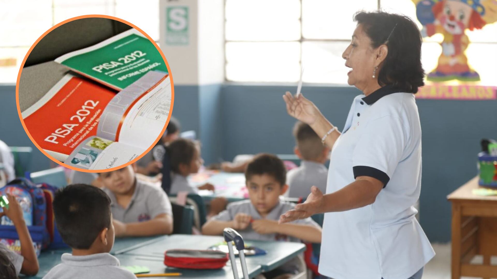 El país cuenta con el doble de estudiantes de bajo rendimiento en comparación con los promedios de los países miembros de la OCDE|Andina/Composición Infobae