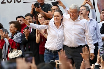 Morena celebra 15 años de su fundación con un acto en el Auditorio Nacional. (Foto: Morena)