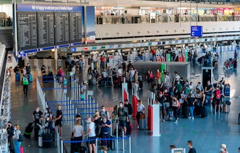 Terminal de salidas del aeropuerto