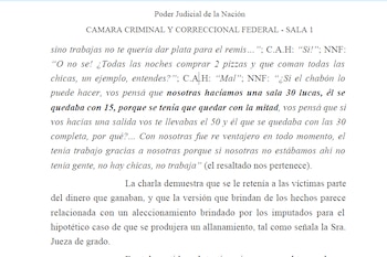 Fragmento de la conversación de