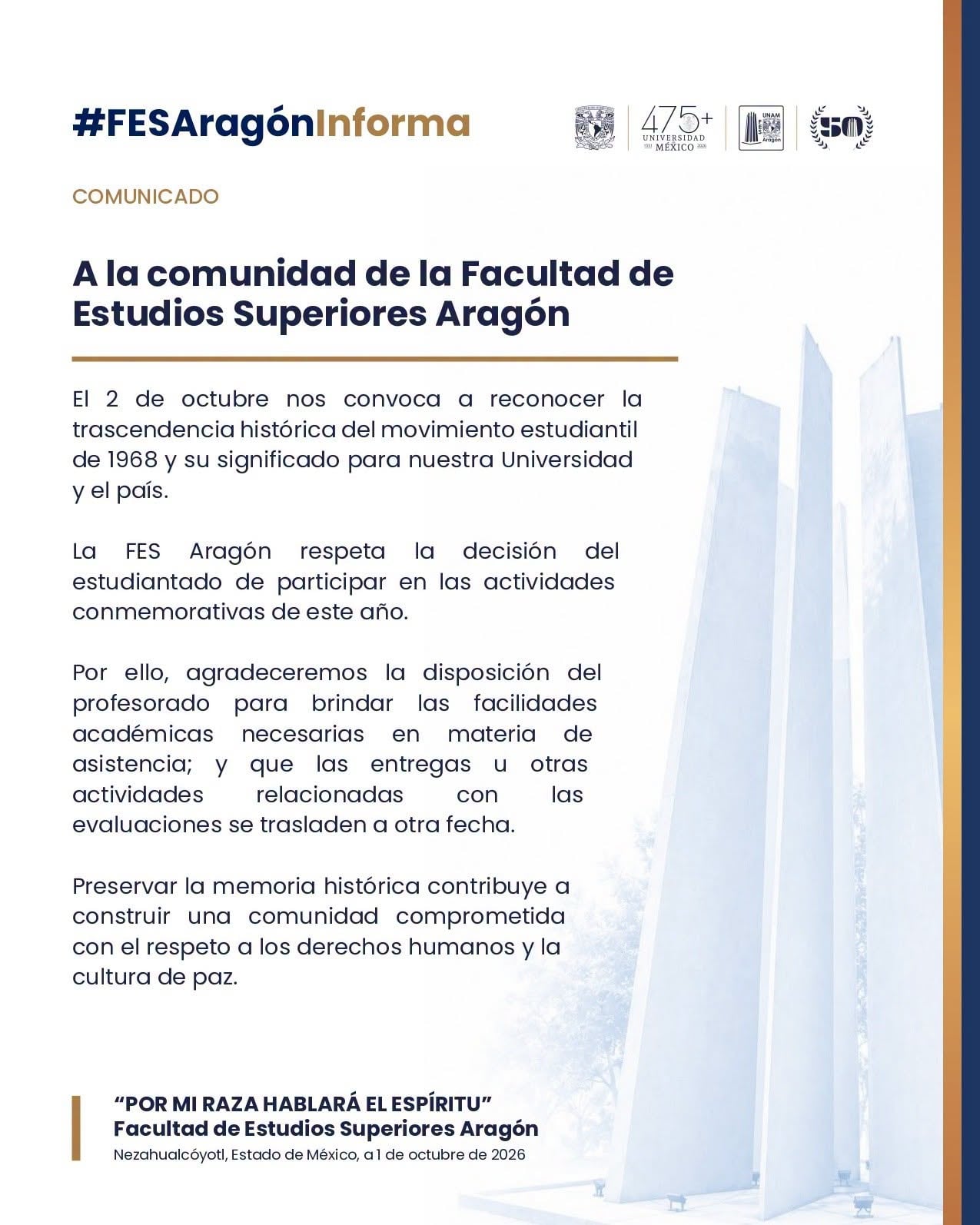 Comunicado FES Aragón