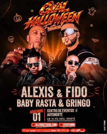 Leyendas del género urbano se reunirán el 1 de noviembre en el Centro de Eventos Autopista Norte, para el Gyal Halloween Festival - crédito cortesía Gyal Halloween Festival