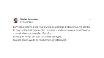 El mensaje de Kasanzew
