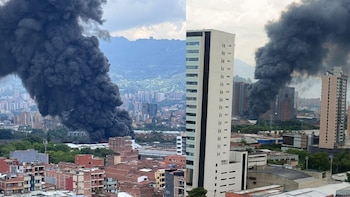 Se registró grave incendio en una empresa de bicicletas en Itagüí, Antioquia: más de 40 bomberos atienden la emergencia