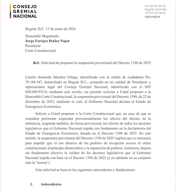 El Consejo Gremial dice que