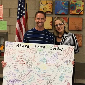 Blake compartió su experiencia con