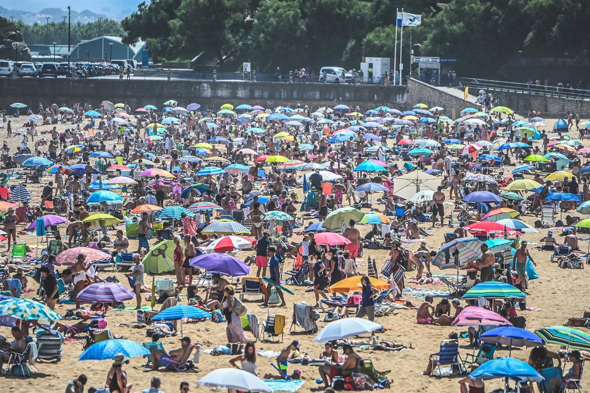 10/08/2025 Primera playa de El Sardinero, a 10 de agosto de 2025, en Santander, Cantabria (España).POLITICA Nacho Cubero - Europa Press