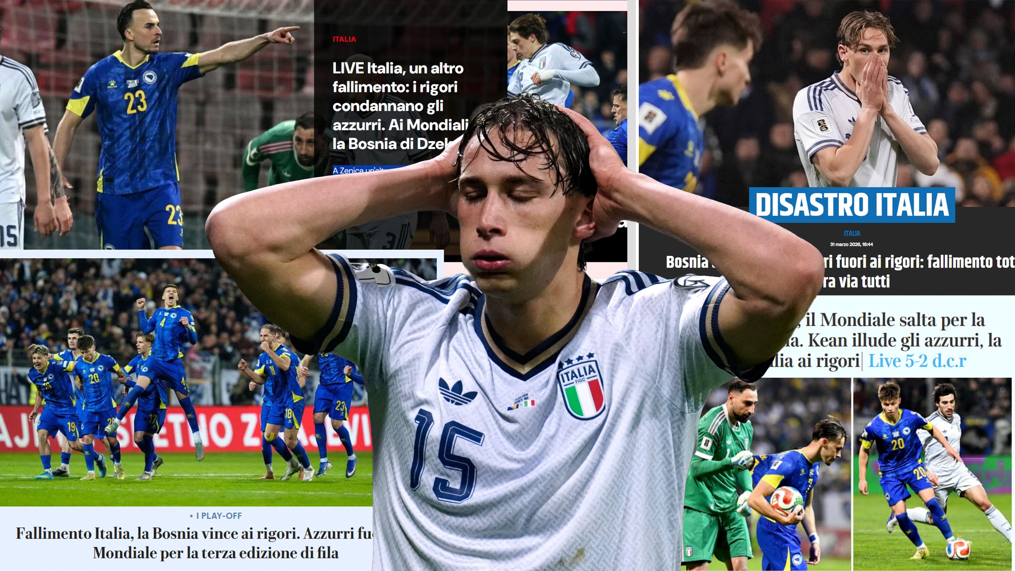 Las portadas de los principales medios italianos