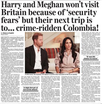 Medios británicos contra Harry y Meghan