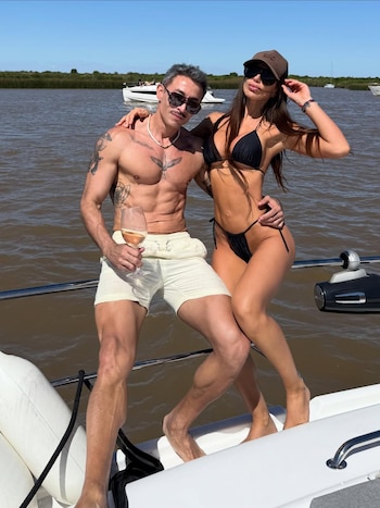 Benítez disfrutando de un día