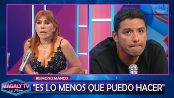Reimond Manco reaparece y le dice a Magaly Medina: “No te voy a culpar, estoy acá para pedir perdón a mi esposa”