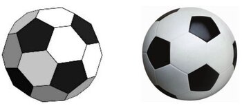 la geometría detrás de la pelota de futbol / matemática