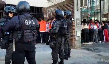 Los hinchas que iban en