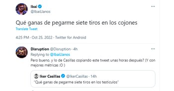 El posteo inicial del streamer