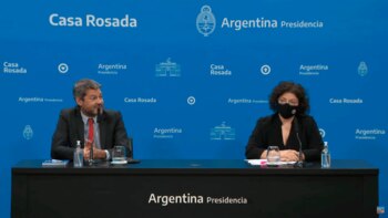 Los ministros Matías Lammens y