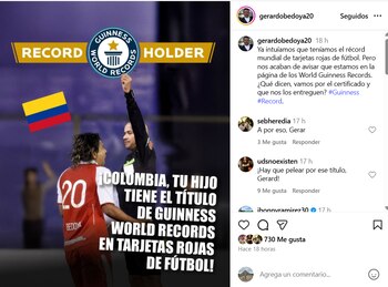 Gerardo Bedoya en Instagram
