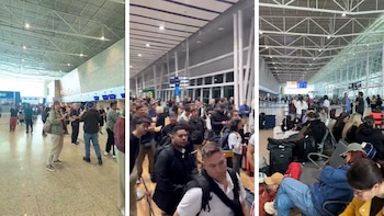 Un avión que se dirigía de Buenos Aires a Madrid aterrizó de emergencia en Brasil y hay 400 pasajeros varados desde el domingo