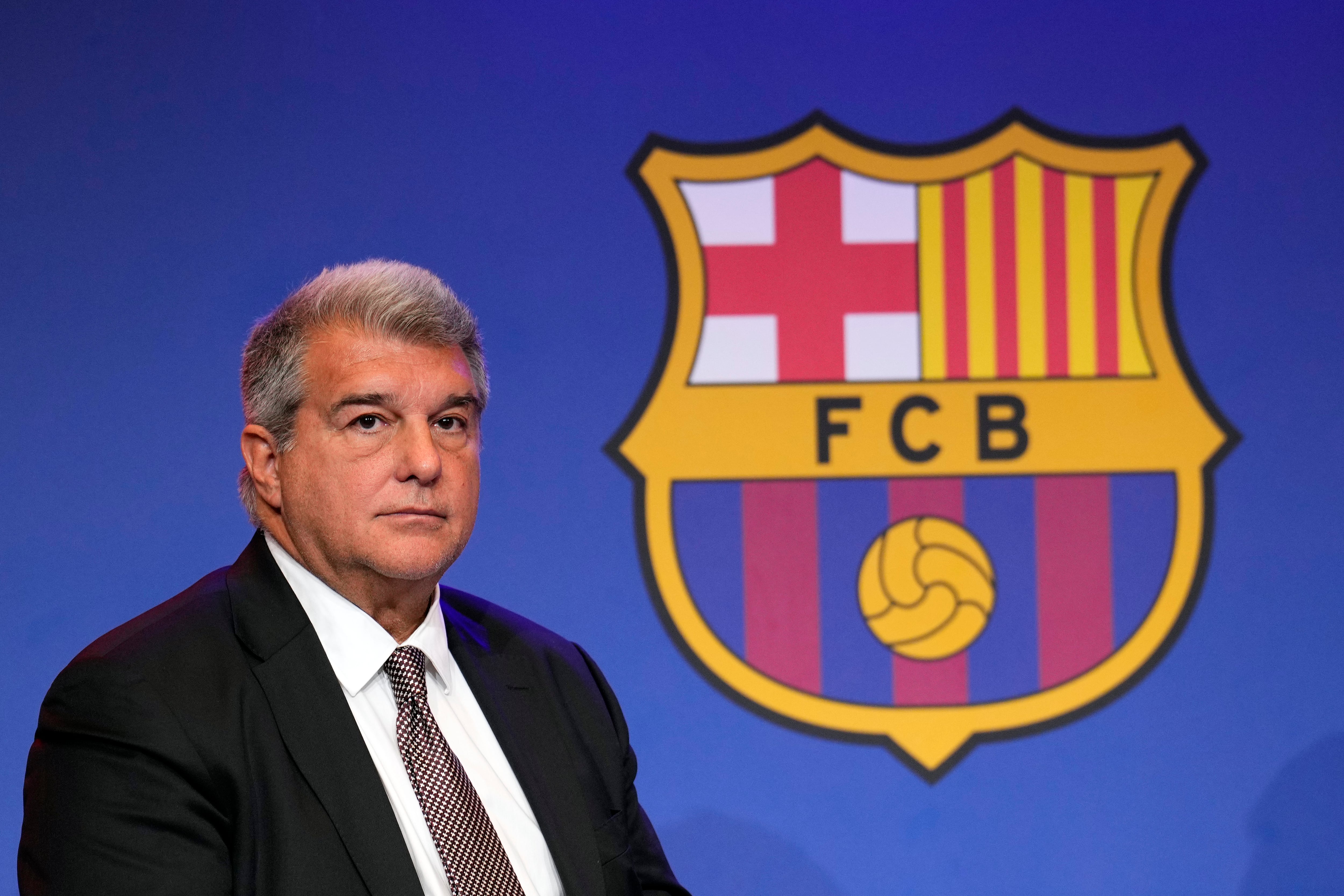 El presidente del FC Barcelona, Joan Laporta. (EFE/Alejandro García)