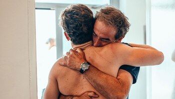 El emotivo abrazo entre Franco