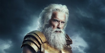 Arnold Schwarzenegger como Zeus. (Foto