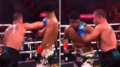 El gesto de Canelo Álvarez tras una combinación de golpes ante Munguía en el último round que da que hablar en el boxeo      