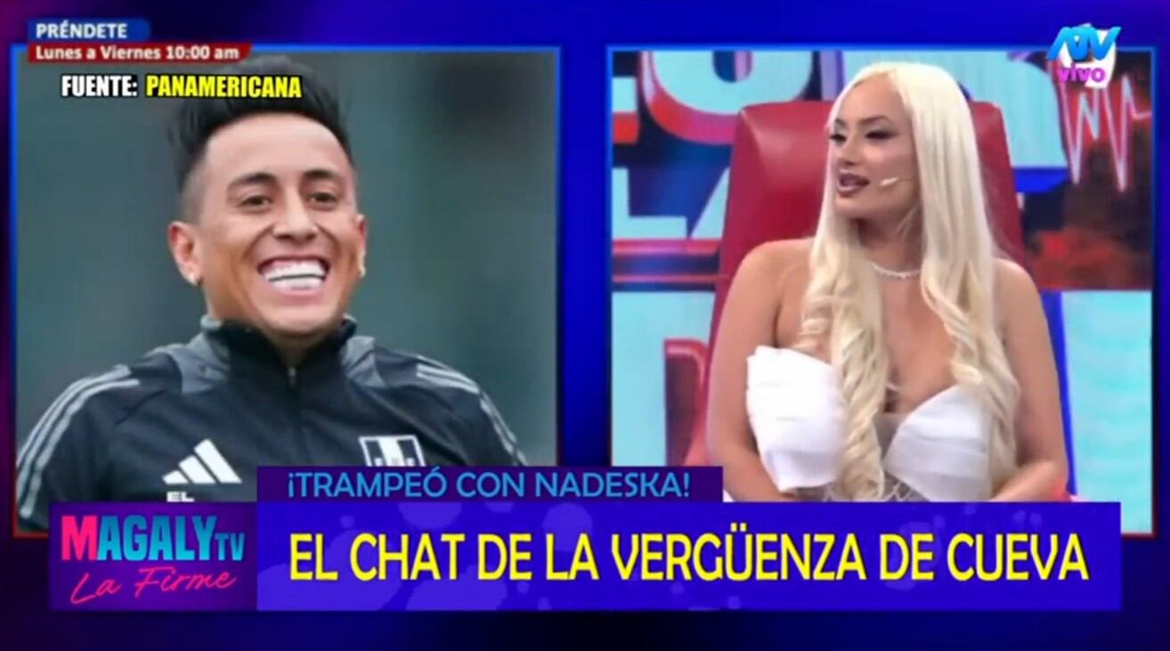 Pamela López estalla contra Cueva tras revelaciones de Nadeska Widausky: “Le pagó y me juraba que no la conocía”.  Infobae Perú / Captura TV - Magaly TV La Firme