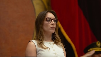 Mishel Mancheno presentó la "Ley antimafias" contra bandas criminales en Ecuador (@mishelmanchenook)