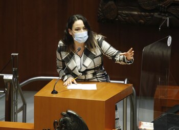 La senadora reiteró su renuncia