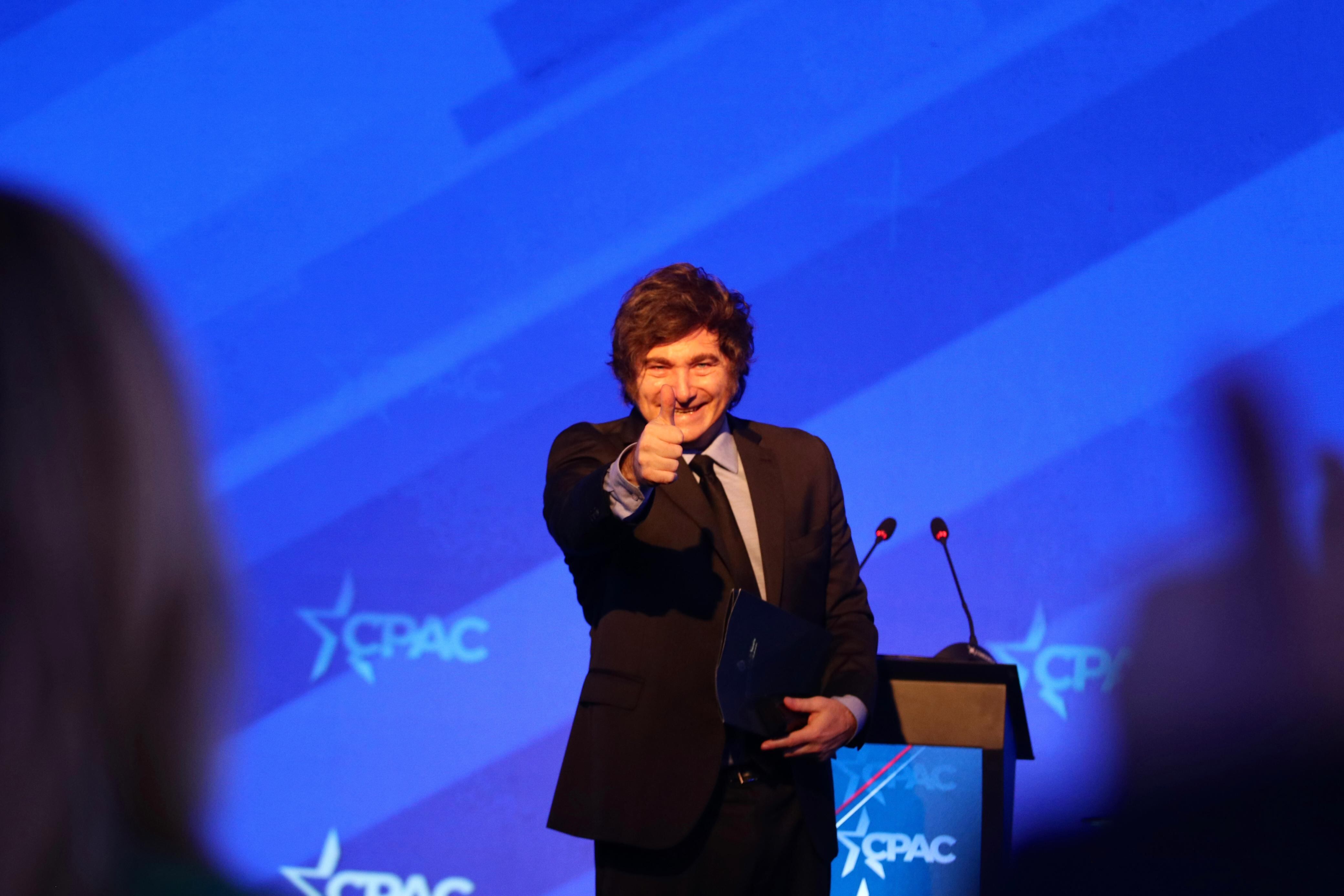 Javier Milei cerró su discurso con su clásico grito: