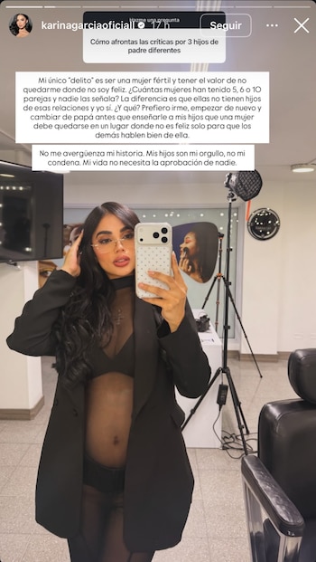 Karina García respondió a críticas por sus hijos y defendió su maternidad en Instagram - crédito karinagarciaoficiall/Instagram