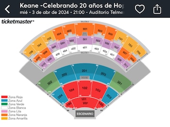 Captura: Ticketmaster.