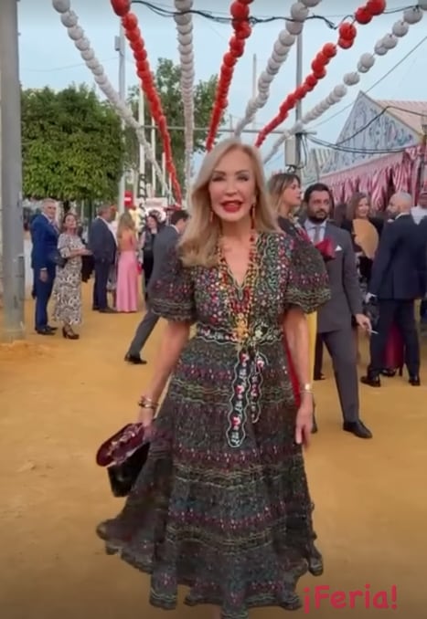 Carmen Lomana en la Feria de Abril 2026 (INSTAGRAM).